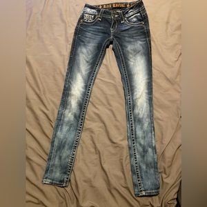 Dark blue denim jeans skinny jeans with Jules.